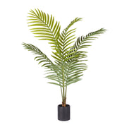 SOGA 120cm Green Artificial Indoor Rogue Areca Palm Tree Fake Tropical Plant Home Office Decor