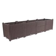 SOGA 160cm Raised Planter Box Vegetable Herb Flower Outdoor Plastic Plants Garden Bed Deepen