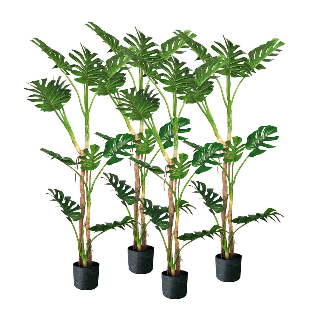 SOGA 4X 175cm Green Artificial Indoor Turtle Back Tree Fake Fern Plant Decorative