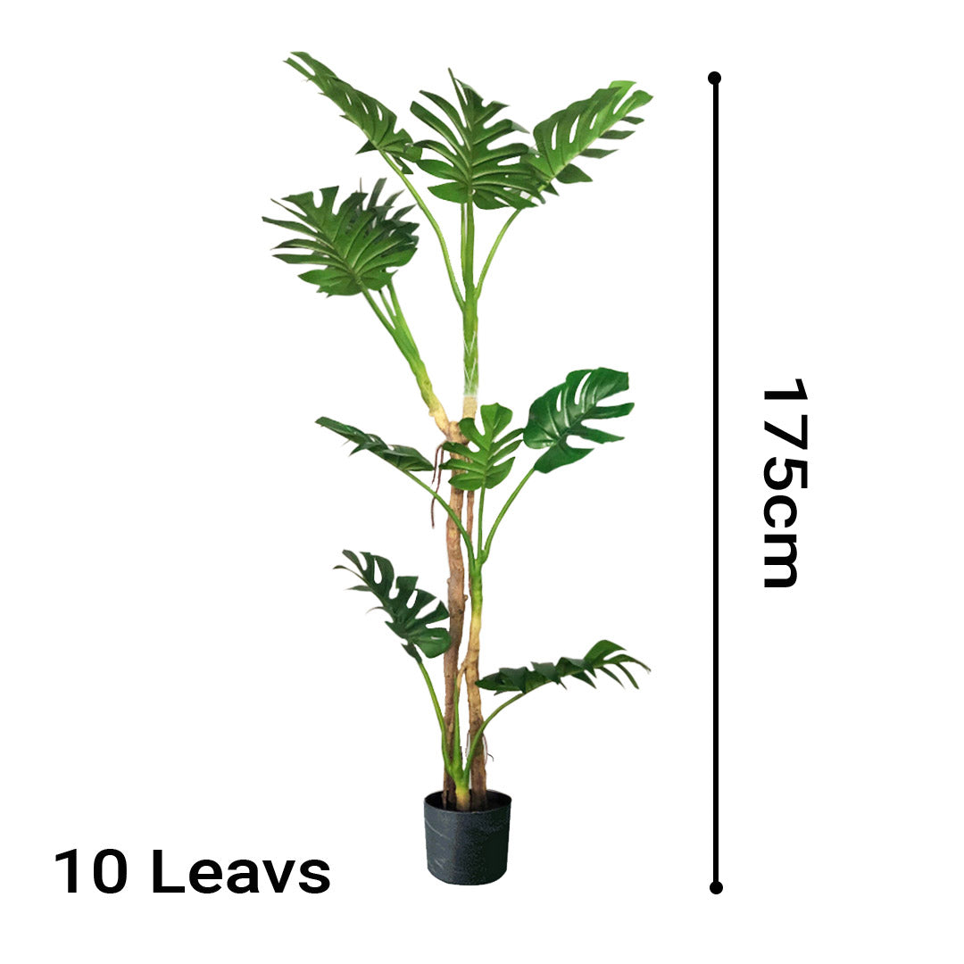 SOGA 175cm Green Artificial Indoor Turtle Back Tree Fake Fern Plant Decorative