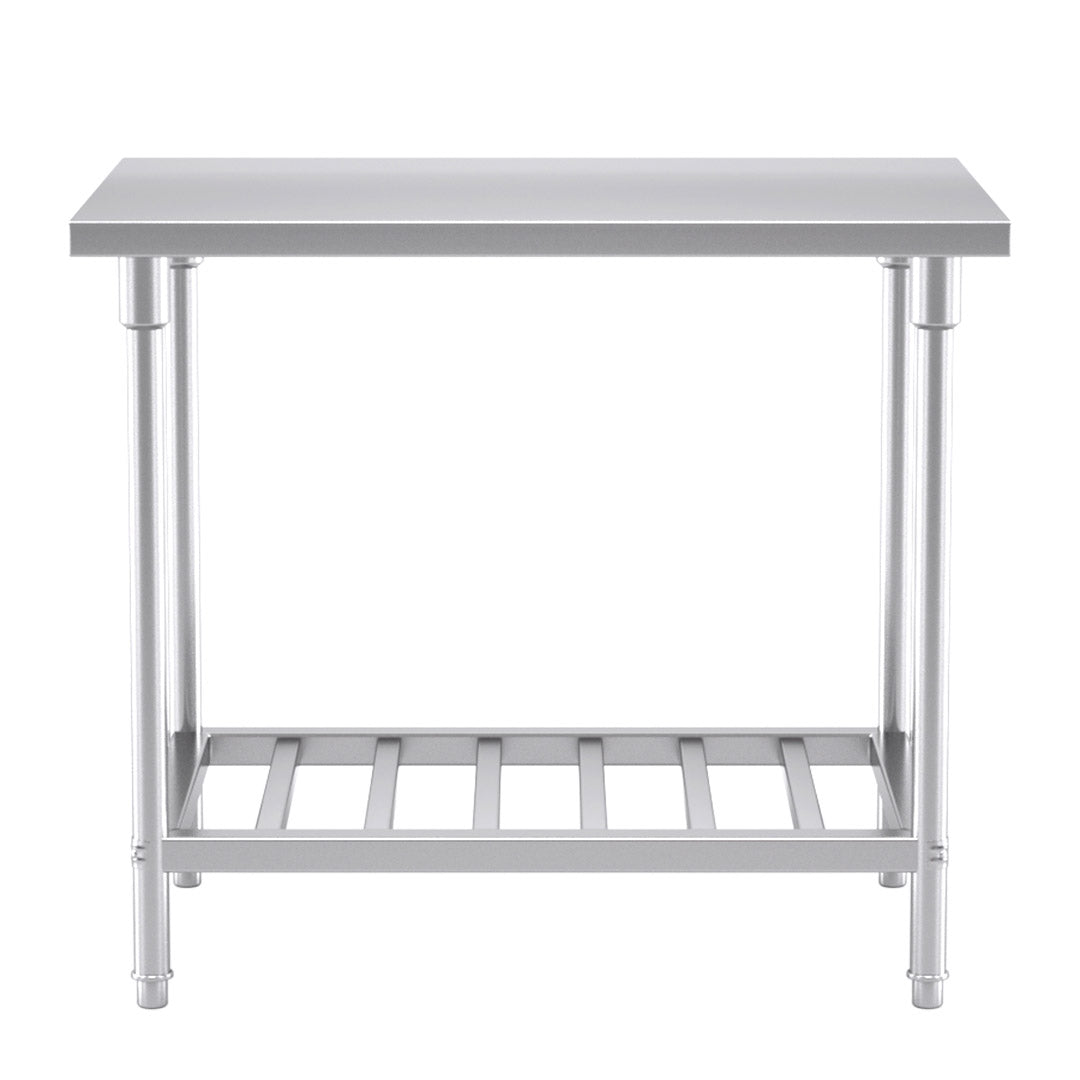 SOGA 100*70*85cm Commercial Catering Kitchen Stainless Steel Prep Work Bench
