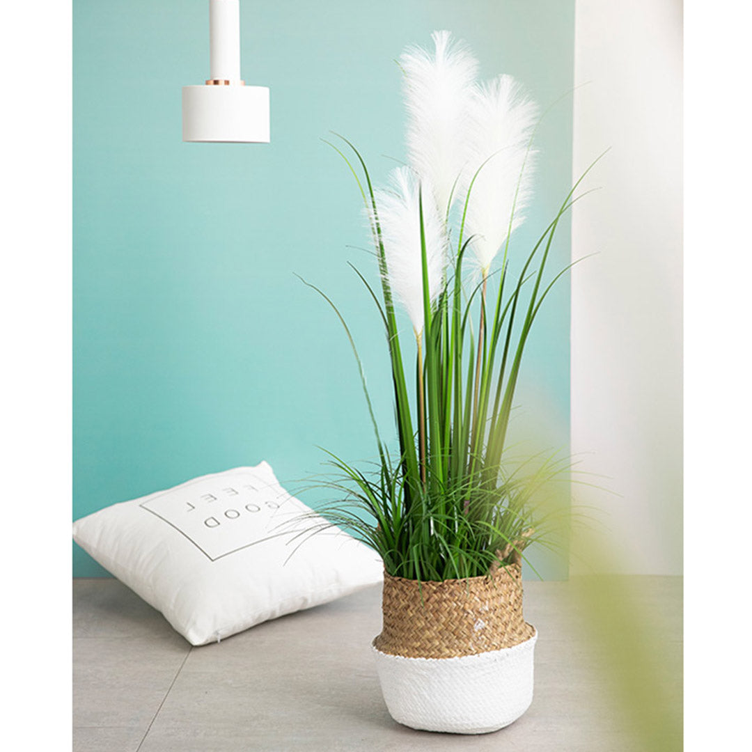 SOGA 120cm Green Artificial Indoor Potted Reed Grass Tree Fake Plant Simulation Decorative
