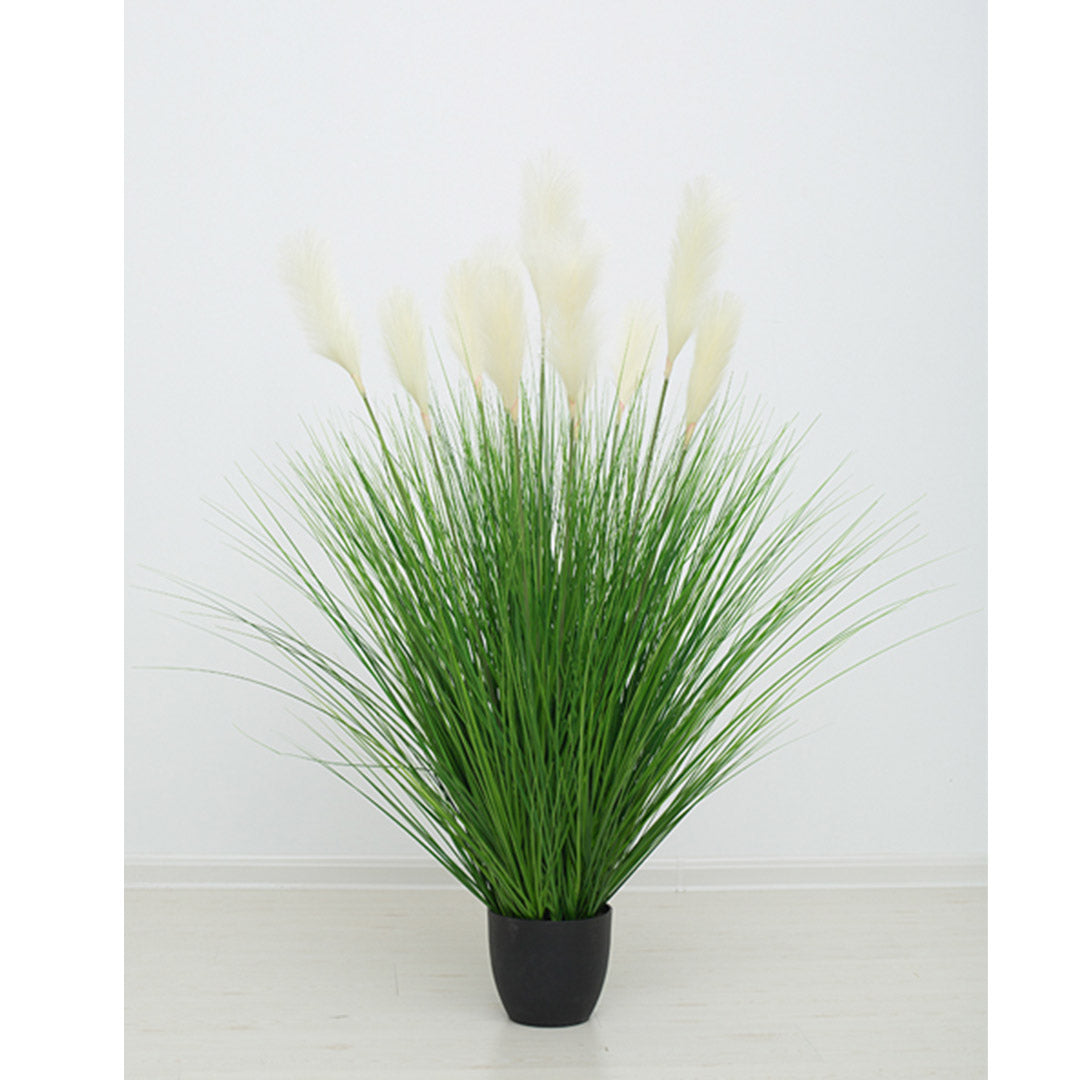 SOGA 4X 137cm Green Artificial Indoor Potted Bulrush Grass Tree Fake Plant Simulation Decorative