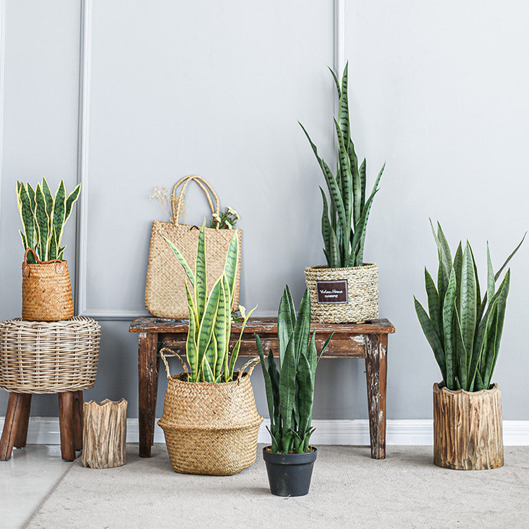 SOGA 4X 97cm Artificial Indoor Snake Sansevieria Plant Fake Decoration Tree Flower Pot