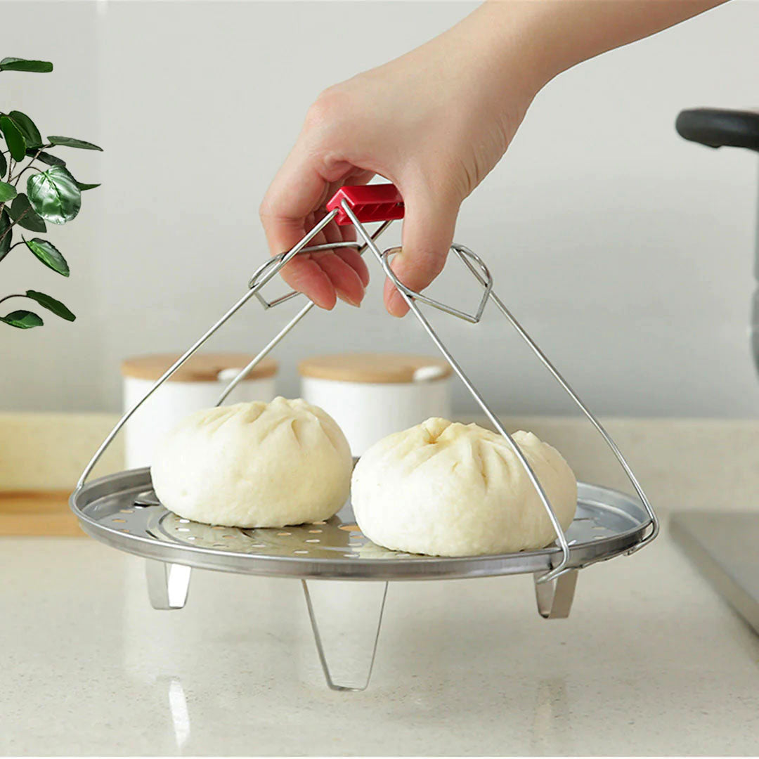 SOGA 21L Stainless Steel Stock Pot with Two Steamer Rack Insert Stockpot Tray