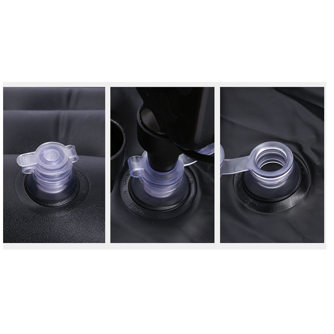 SOGA Grey Inflatable Car Boot Mattress Portable Camping Air Bed Travel Sleeping Essentials