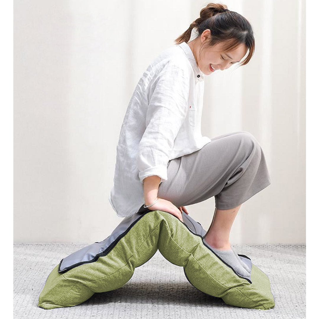 SOGA Lounge Floor Recliner Adjustable Lazy Sofa Bed Folding Game Chair Yellow Green