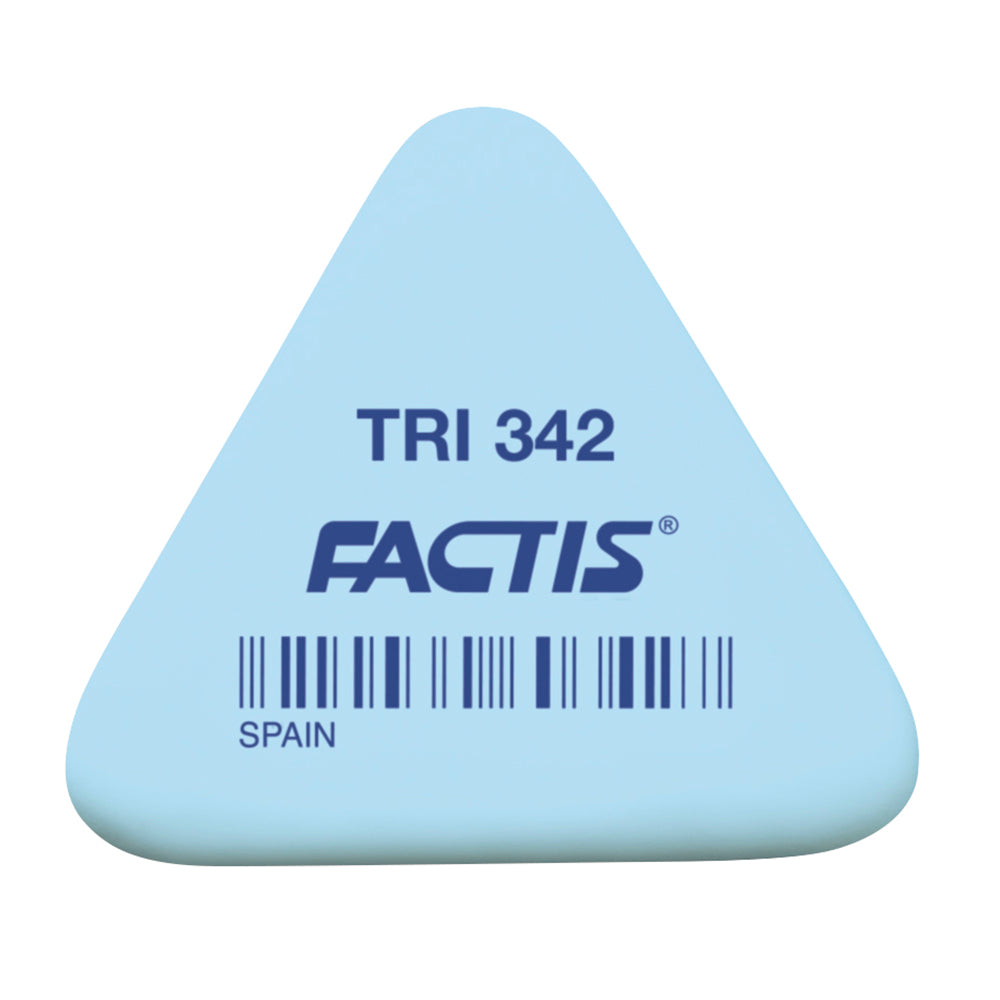 Factis Eraser TRI 342 Triangular Synthetic Rubber Assorted Colours - Cafe Supply