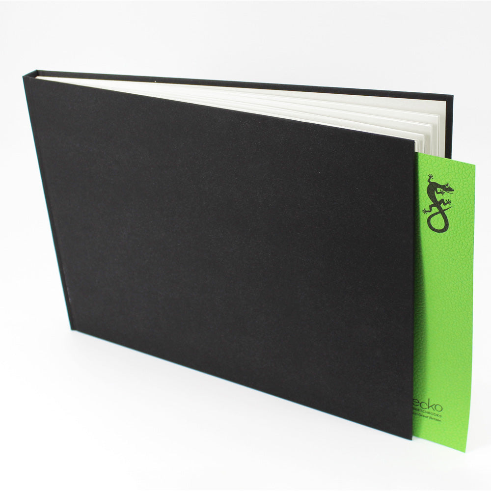 Artgecko Classy Sketchbook Casebound A4 Landscape 92 Pages 46 Sheets 150gsm White Paper - Cafe Supply