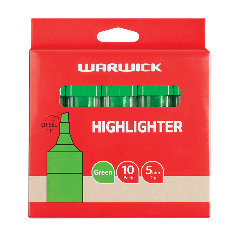 Warwick Highlighter Stubby Green - Cafe Supply