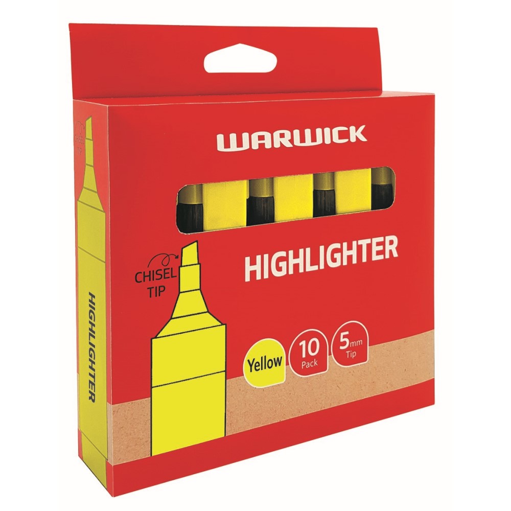 Warwick Highlighter Stubby Yellow - Cafe Supply