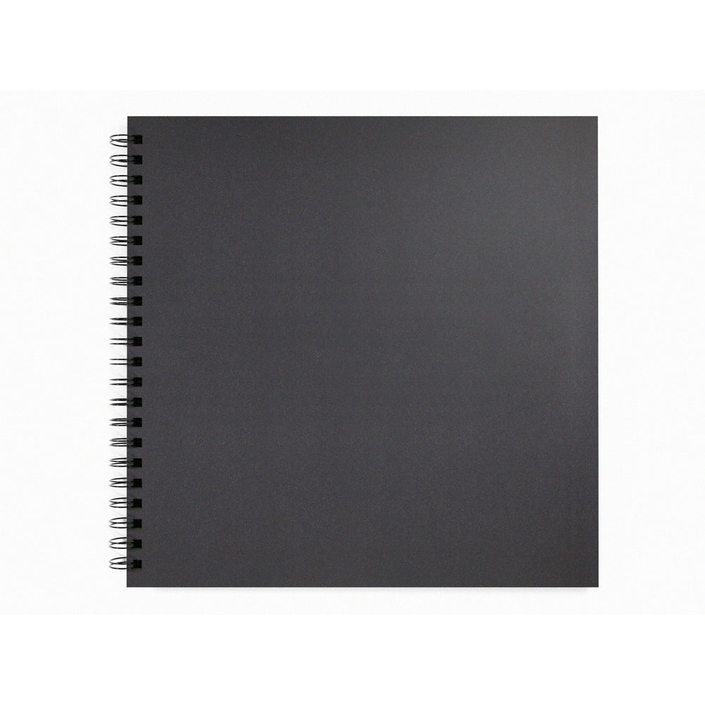 Artgecko Shady Sketchbook 300mm Square 80 Pages 40 Sheets 200gsm Black Toned Card - Cafe Supply