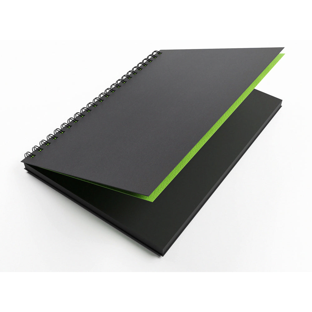 Artgecko Shady Sketchbook A4 80 Pages 40 Sheets 200gsm Black Toned Card - Cafe Supply