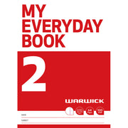 Warwick My Everyday Book 2 Unruled & 7mm Ruled 64 Page - Cafe Supply