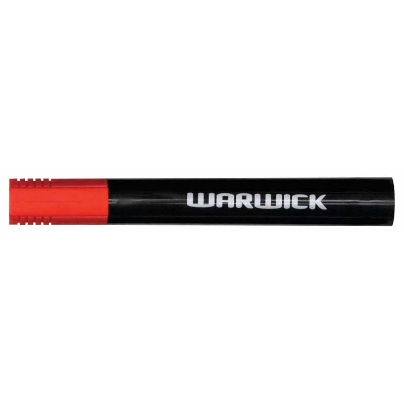 Warwick Marker Red Bullet Tip Permanent Box 12 - Cafe Supply