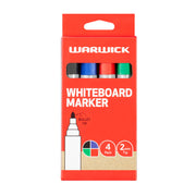 Warwick Whiteboard Marker Bullet Tip 4 Wallet - Cafe Supply