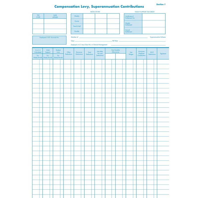 Collins Wage Book Hard Cover A4 P9-77 - Cafe Supply