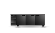 Skope BackBar 3 Solid Swing Door SlimLine Fridge