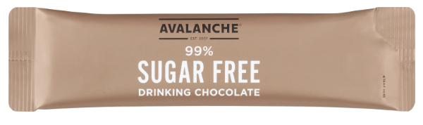 Avalanche 99% Sugar Free Drinking Chocolate Sticks 10 x 20g - Cafe Supply