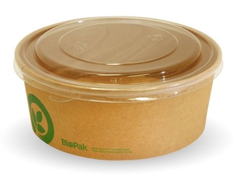 1,300ML EXTRA LARGE KRAFT BIOBOWL - Cafe Supply