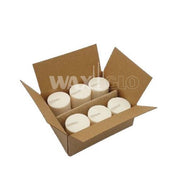 Biomass Candle 48mm x 40mm (6 Pack) - WHITE - Cafe Supply