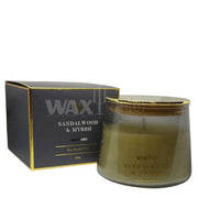 260g Jar Candle 'W' Scented - Sandalwood & Myrrh - Cafe Supply