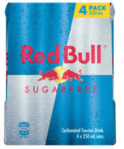 Red Bull Sugar Free Energy Drink 4 x 250ml