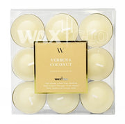 'W' SCENTED RANGE 4 HOUR TEALIGHTS (9pk) - VERBENA COCONUT - Cafe Supply