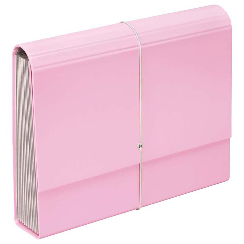 FM A4 File Expanding Pastel Piglet Pink 13 Pocket - Cafe Supply