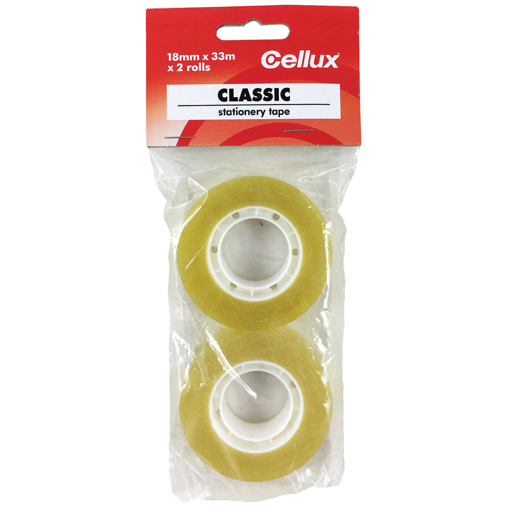 Cellux P1810018 Classic Tape 2-Pack 18mmx33 - Cafe Supply