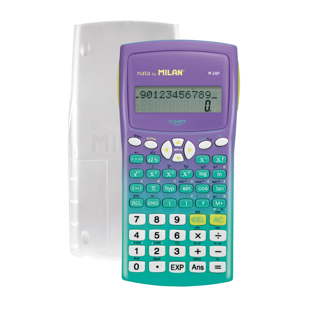 Milan Scientific Calculator Sunset Green Purple - Cafe Supply