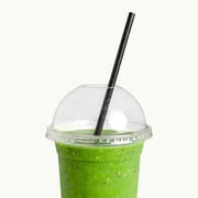 197mm Regular Paper Straw 6mm Black - Cafe Supply