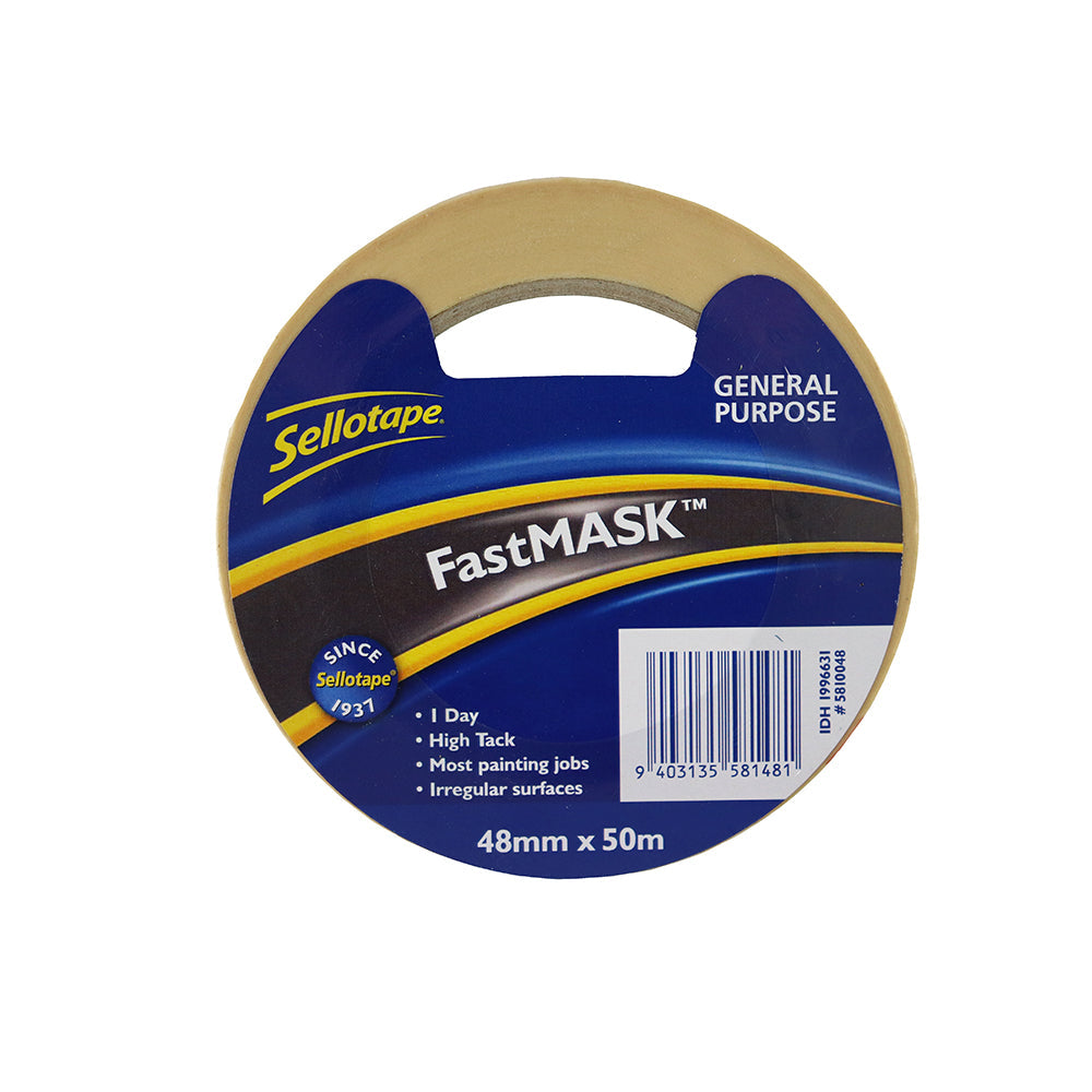 Sellotape 5810 GP FastMask 48mmx50m - Cafe Supply