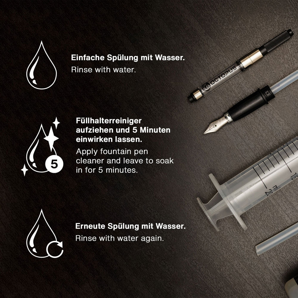 Octopus Fluids Fountain Pen Cleaning Set