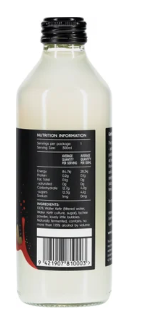 Symbiota Lychee Probiotic Kefir Soda 300ml