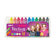 Amos Face Deco Facepaint Set 12 Colours - Cafe Supply