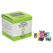 Clippie Paper Clip Slide Small Coloured Box 100 - Cafe Supply