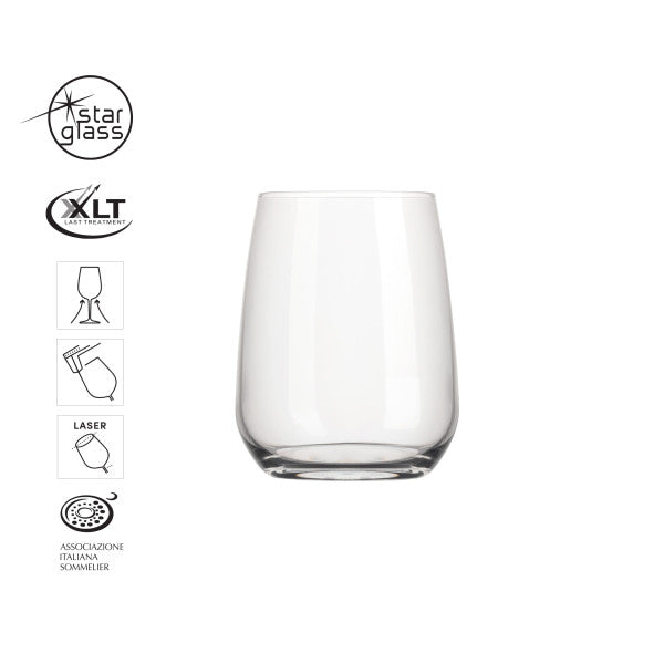 Bormioli Rocco Set 6 Premium Stemless 430ml