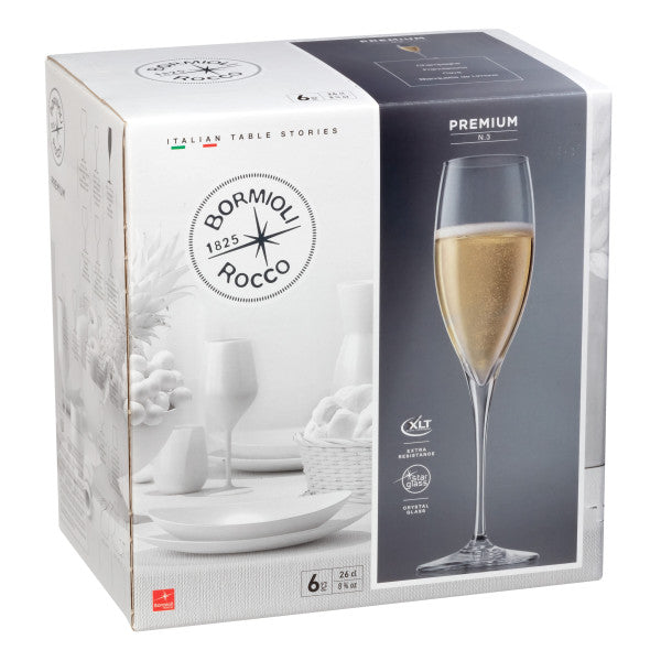 Bormioli Rocco Set 6 Premium Flute 260ml