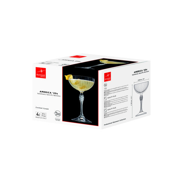 Bormioli Rocco America 20's Coupe 220ml - Set 4