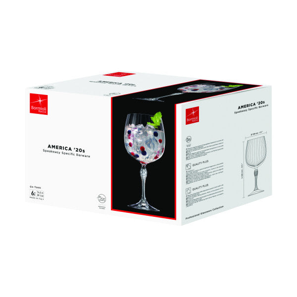 Bormioli Rocco America 20's Gin 750ml - Set 4