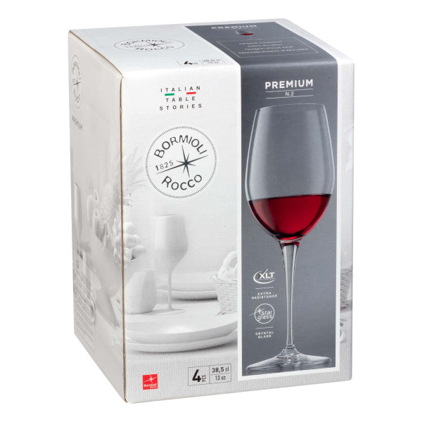 Bormioli Rocco Set 4 Premium Wine 385ml