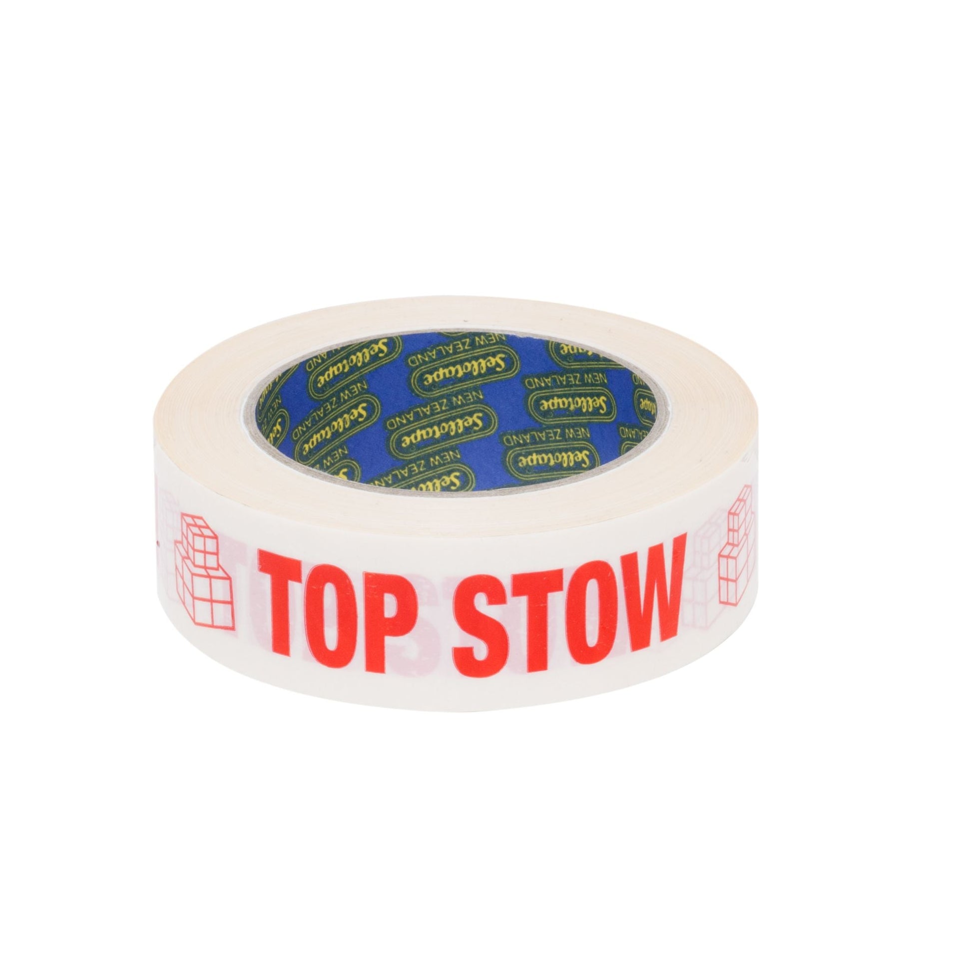 Sellotape RIP030T Top Stow Red/White 30mmx125mmx50m 400/RL - Cafe Supply