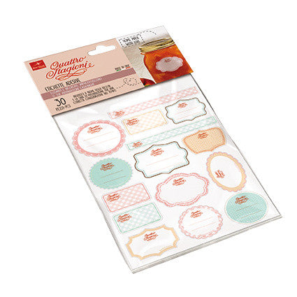 Bormioli Rocco Set 30 Quattro Stagioni Stickers