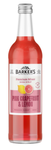 Barker's Pink Grapefruit & Lemon Premium Mixer 500ml