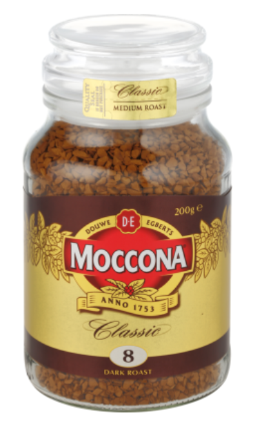 Moccona Classic Dark Roast Instant Freeze Dried Coffee Jar 200g