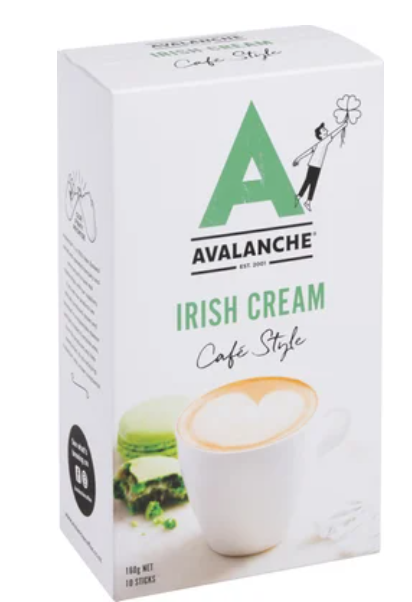 Avalanche Irish Cream Coffee Sticks 10 x 16g
