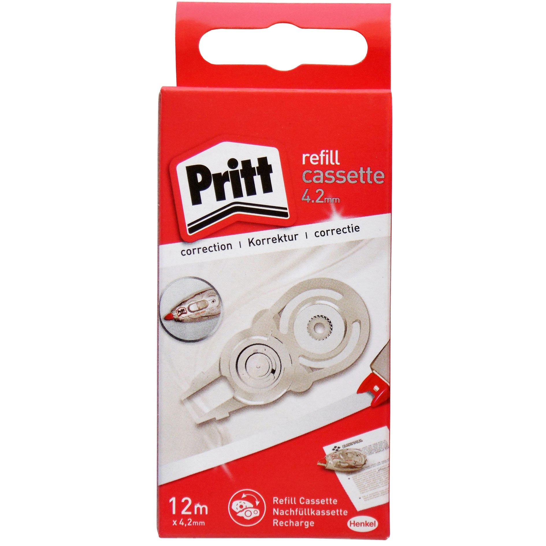 Pritt Correction Roller REFILL ONLY 4.2mm x 12m - Cafe Supply