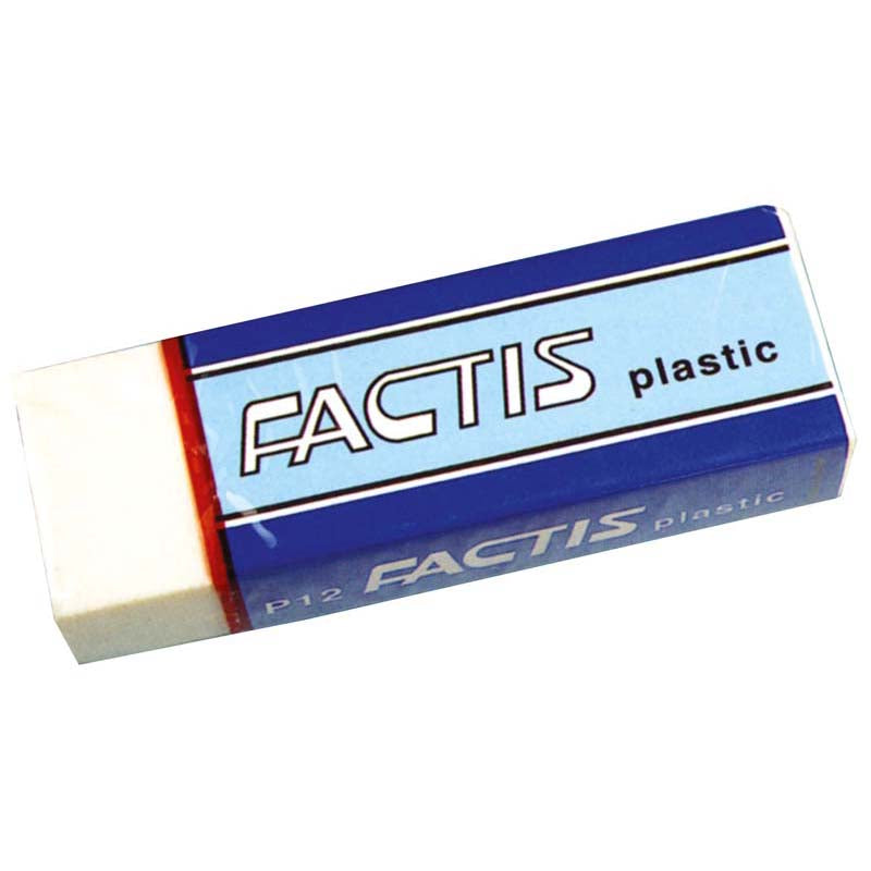 Factis Eraser P12 Soft White Plastic - Cafe Supply