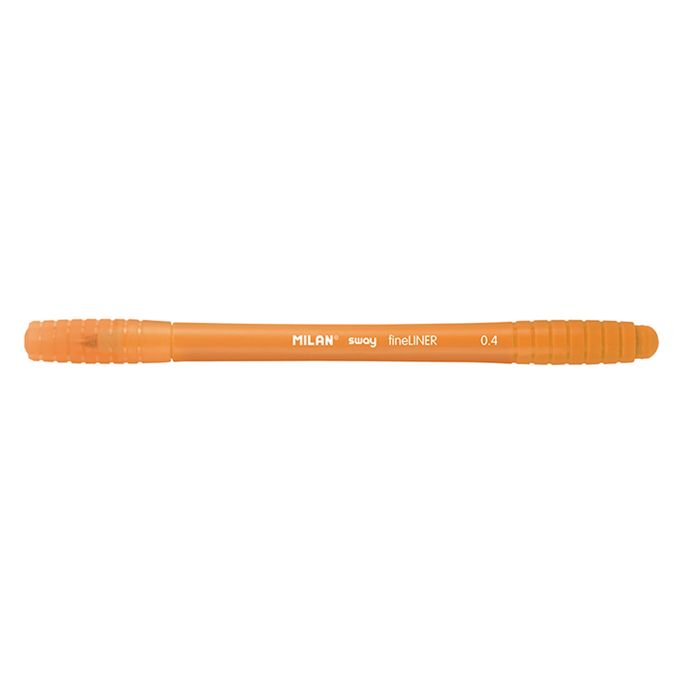 Milan Sway Fine Liner Fibre Tip Marker 0.4mm Tip Orange - Cafe Supply
